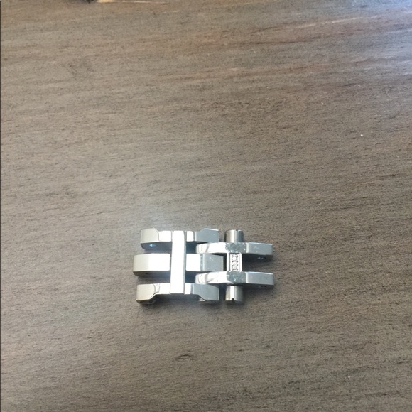 Black & Blue stainless steel bracelet w/diamonds - Picture 7 of 7